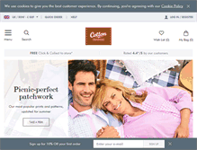 Tablet Screenshot of cottontraders.com